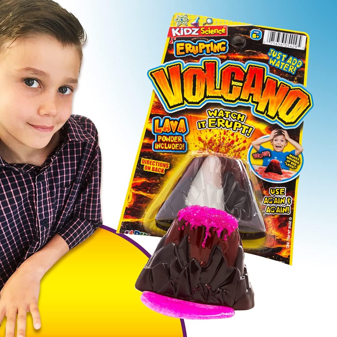 2Chill Small Erupting Volcano Toy (12 Pack) Kids Volcano Science Kit, Educational STEM Toy, Science Experiment Set, Birthday Party Favors & Classroom Prizes. 5429-12p