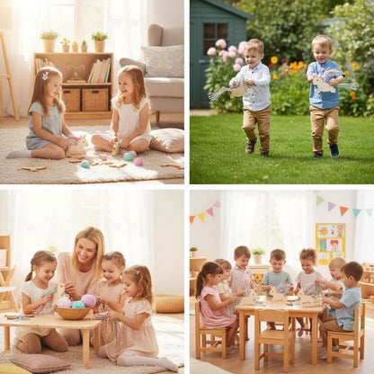 Eray Wooden Unicorn Lacing Montessori braiding Toys for Kids DIY Toy Plane Activities Car Travel Toy Educational Learning Threading for Fine Motor Skills