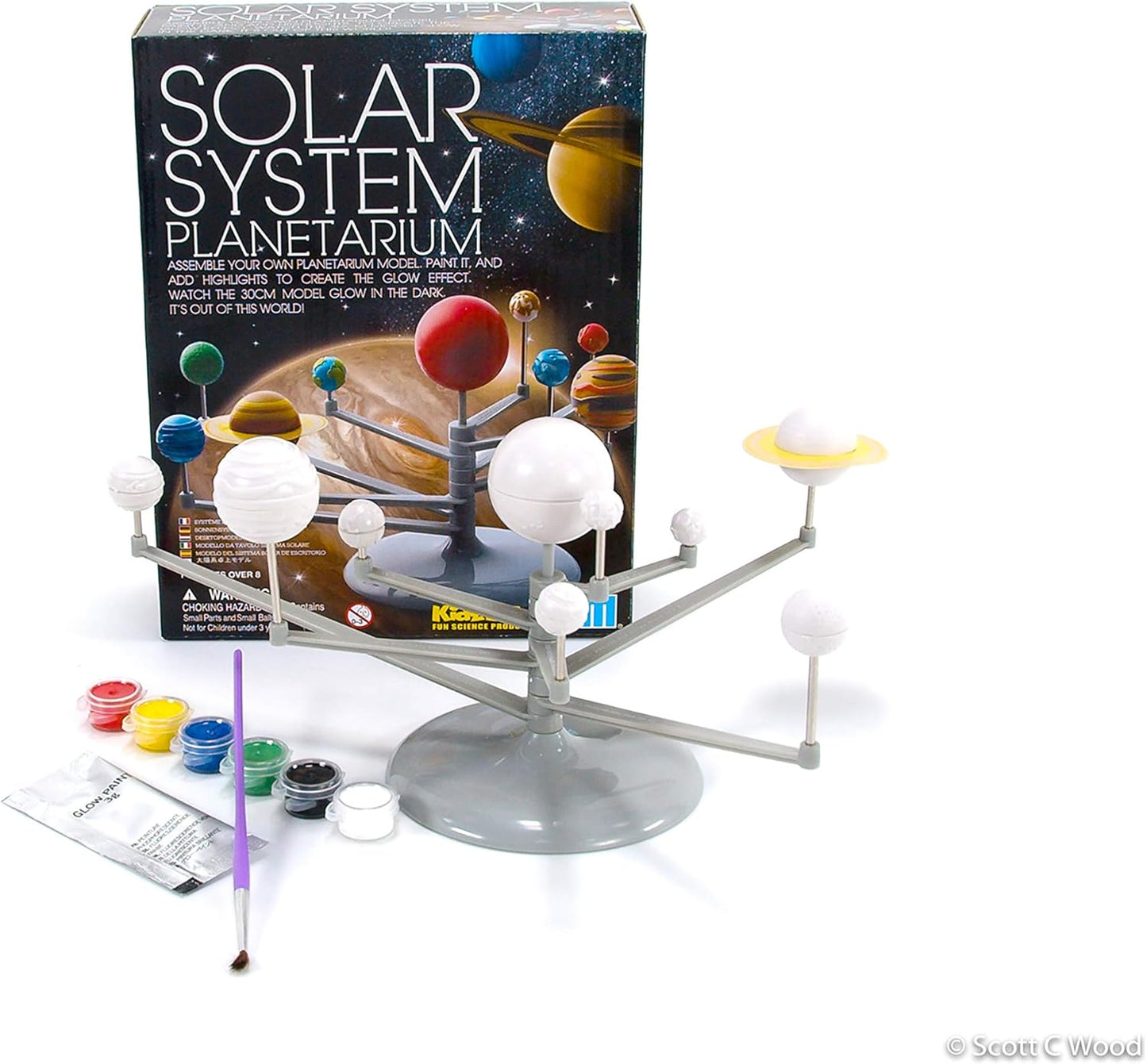 4M Solar System Planetarium - DIY Glow In The Dark Astronomy Planet Model Stem Toys Gift for Kids & Teens, Girls & Boys, Model:3427