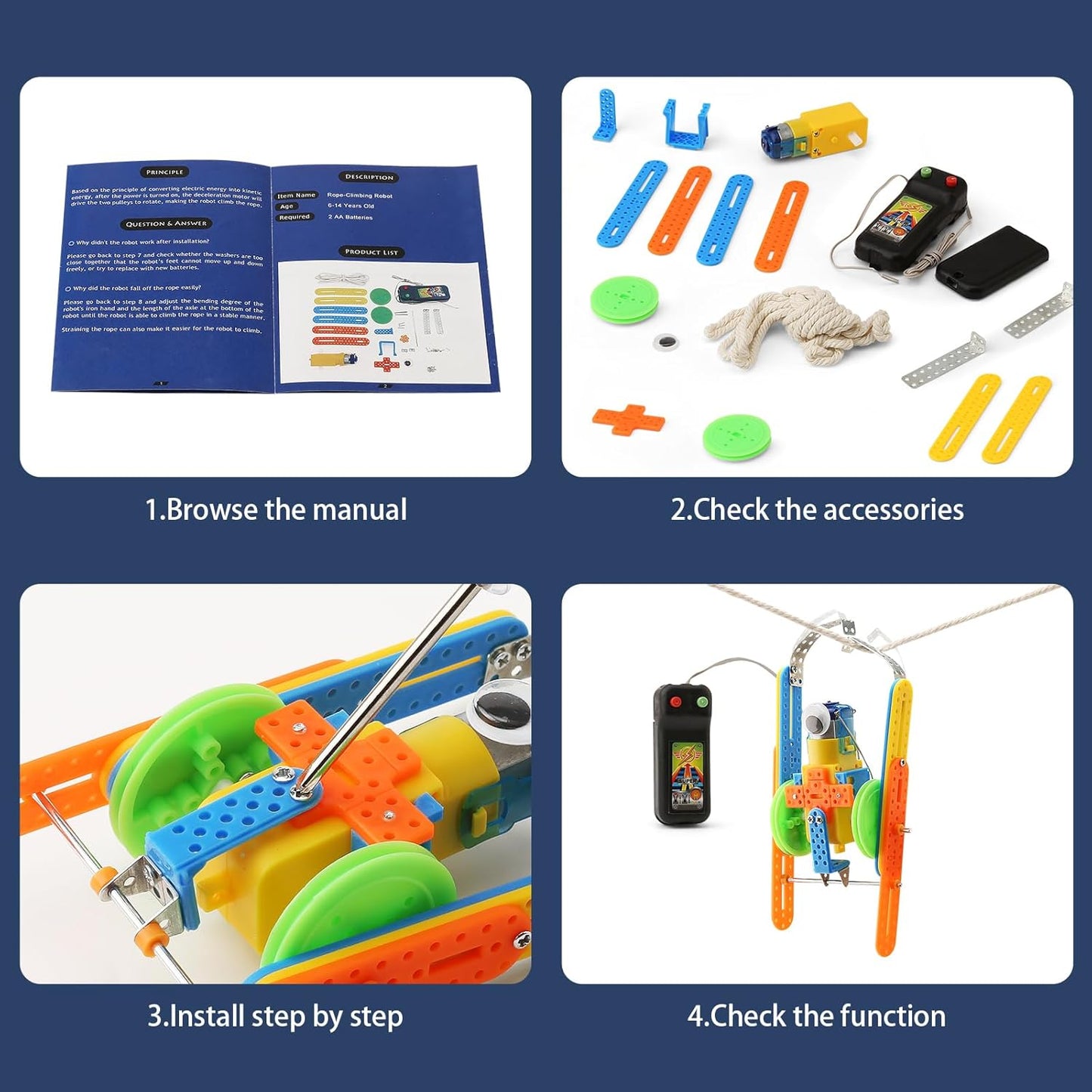 STEM Toys for Ages 8-13, Boys Crafts Robotics Science Kits for Kids Age 8-12, Robot Building Kit for Kids 8-10, Experiments Activities, Engineering STEM Toys 7+ 6 7 8 9 10 11 12 + Year Old Gifts