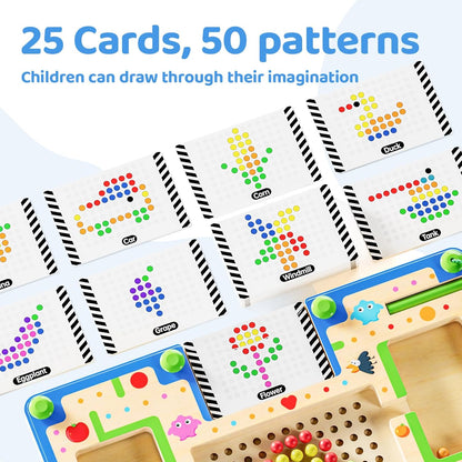 Montessori Magnetic Toy, Busy Board with Magnetic Letters & Numbers, ABC Learning Toys for Kids Ages 3-5, Alphabet Puzzle Preschool Toys, Fine Motor Skills Educational Toys for 3 Year Old Boys Girls
