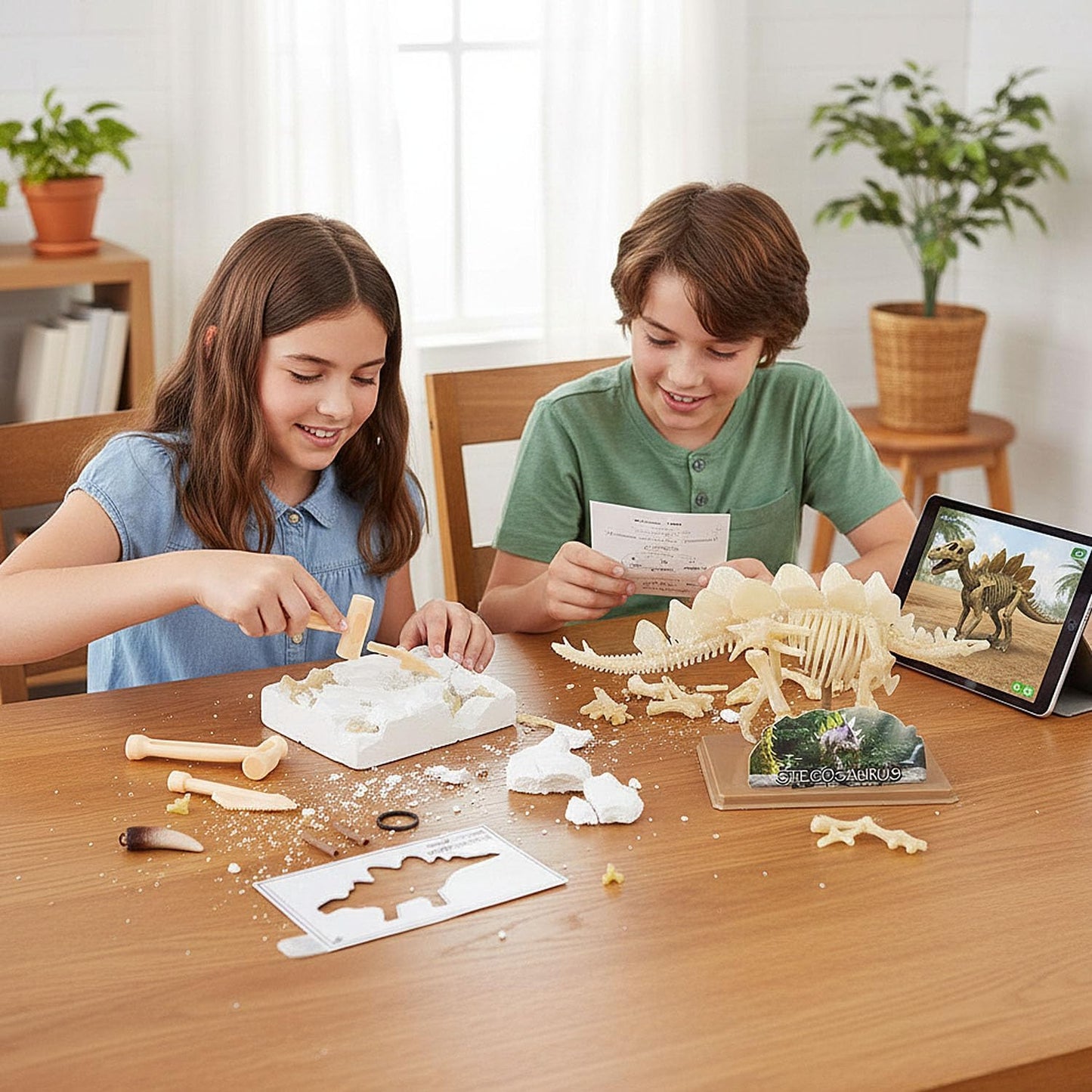 Rhode Island Novelty Augmented Reality Stegosaurus Dinosaur Dig Figure