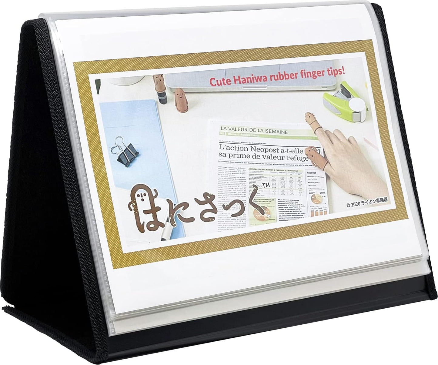 Lion Flip-N-Tell Display Book-N-Easel, Letter, 20 Double Sided Pockets, Vertical, 1 Easel Display Book (39009-V)