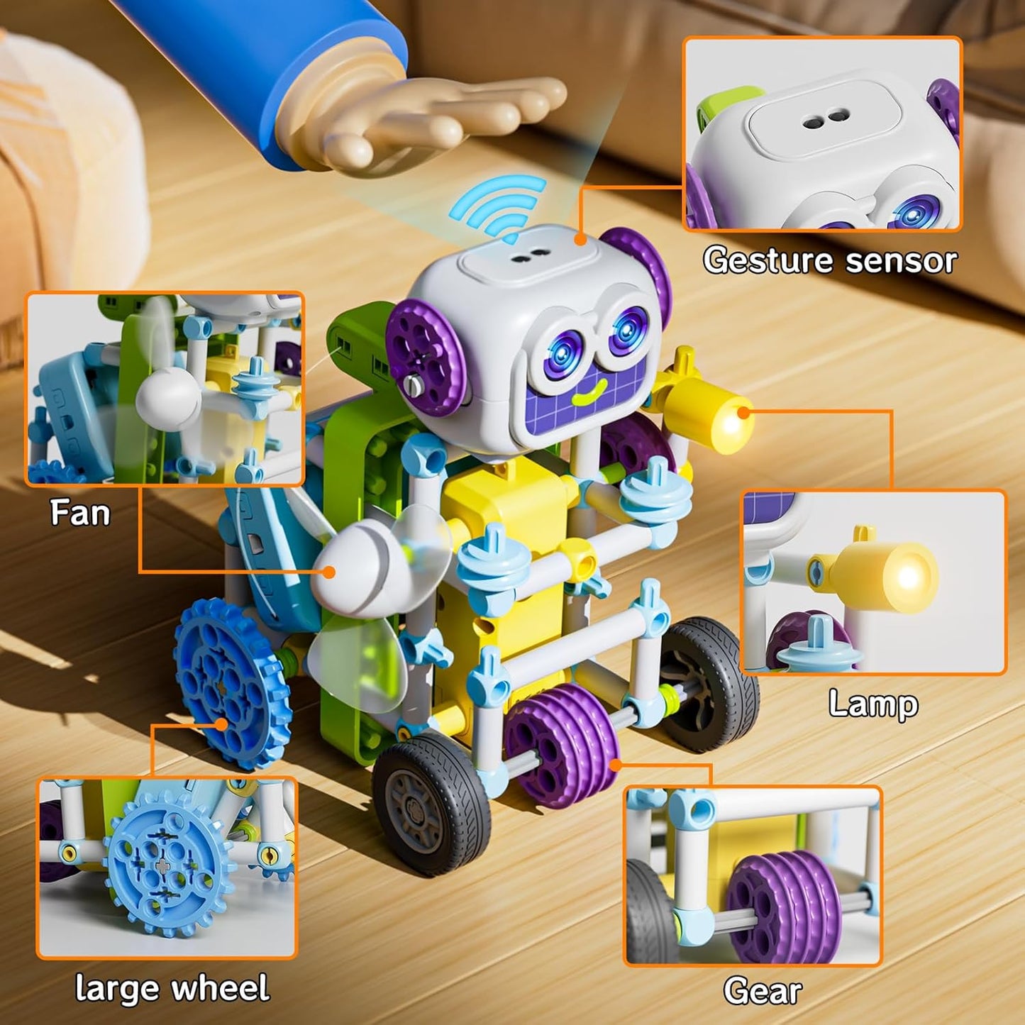 Solar Power Kits, 36+ Model STEM Robot Building Toys for Kids 4-12, 434 Pcs with Solar/Gears/Sensors, Educational Science Engineering Projects, Birthday for Boys Girls