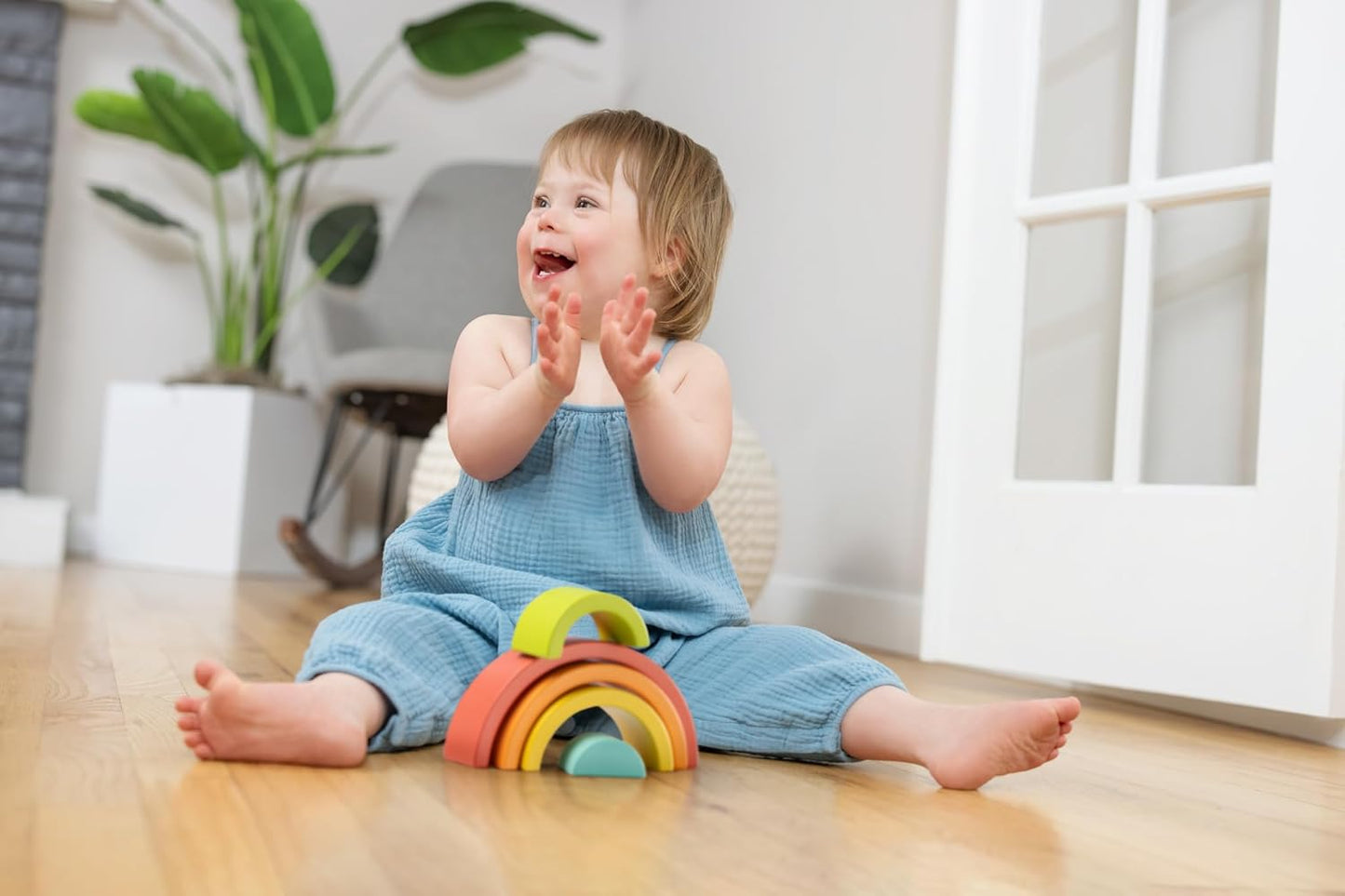 Lovevery, Rainbow Stacker, Montessori Baby, Perfect for Your Baby Starting at 20 Months+