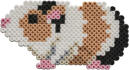Hama Beads 3160 Iron-On Beads Pets Gift Pack Crafts with Approx. 4,000 Midi Beads, 2 Square Peg Plates for Interlocking Design Template, Ironing Paper, for Children Aged 5 Years and Above