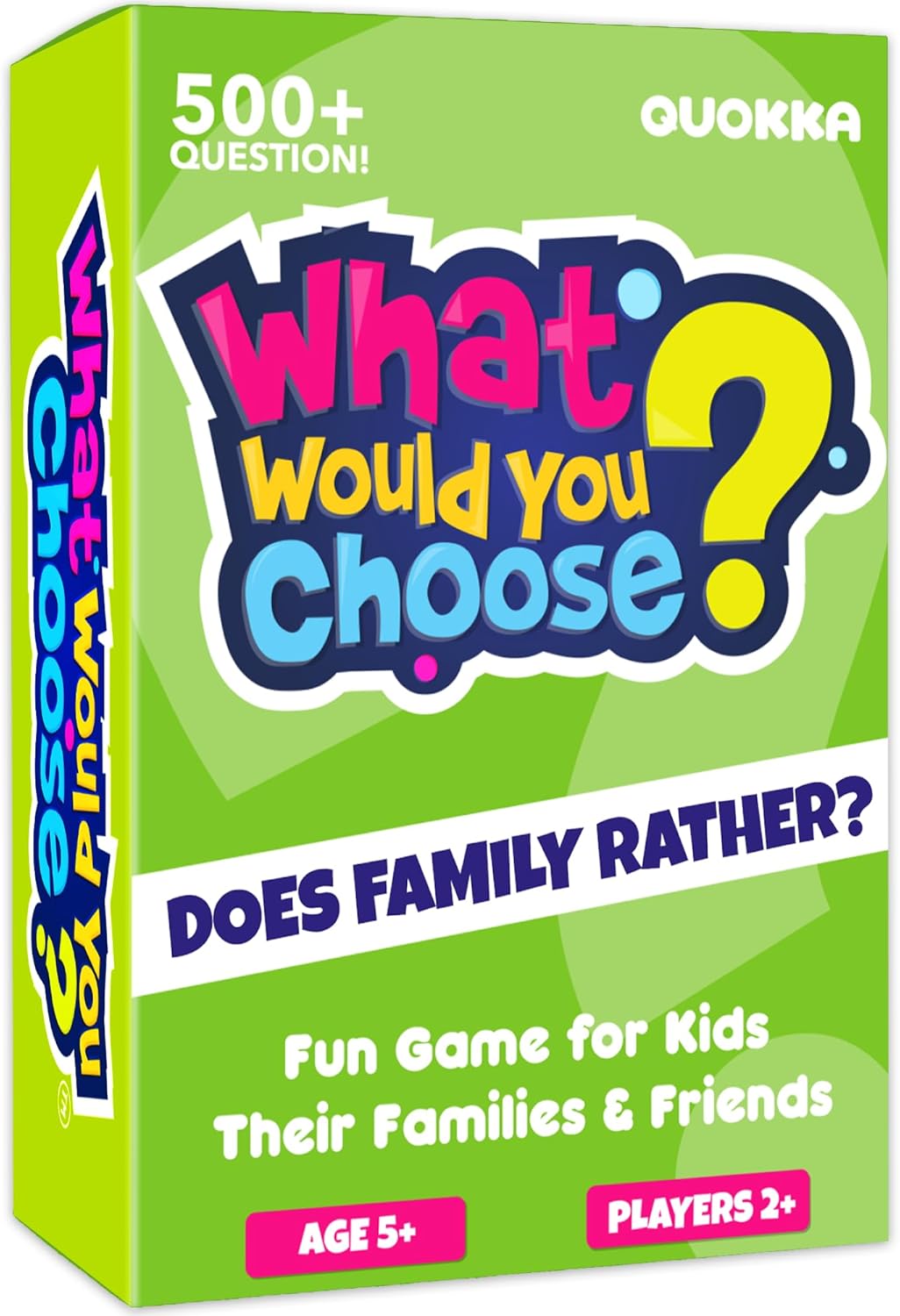 QUOKKA Board Games for Kids 8-12 – Family Games for Kids and Adults – What Would You Choose – 500+ Questions – Original Edition – Fun Card Game for Family Night