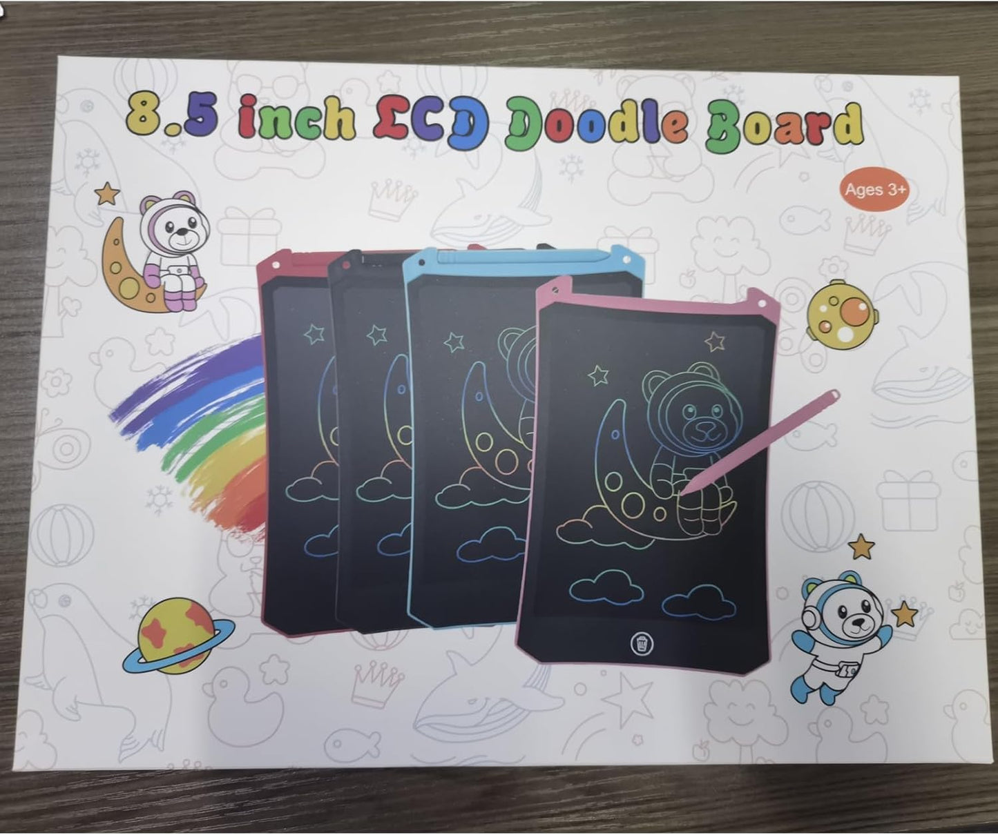 3 Pack LCD Writing Tablet, Colorful Toddler Drawing Tablet Doodle Board for Kids, Erasable Reusable Electronic Drawing Pad, LEYAOYAO Educational and Learning Toy for 3-6 Years Old Boy and Girl