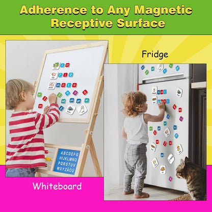 Aizweb Phonics Magnetic Letters Tiles,Phonics Games Hooked on Phonics,Learn to Read Spelling Phonemic Awareness Speech Therapy Manipulative Preschool Pre k Classroom Materials