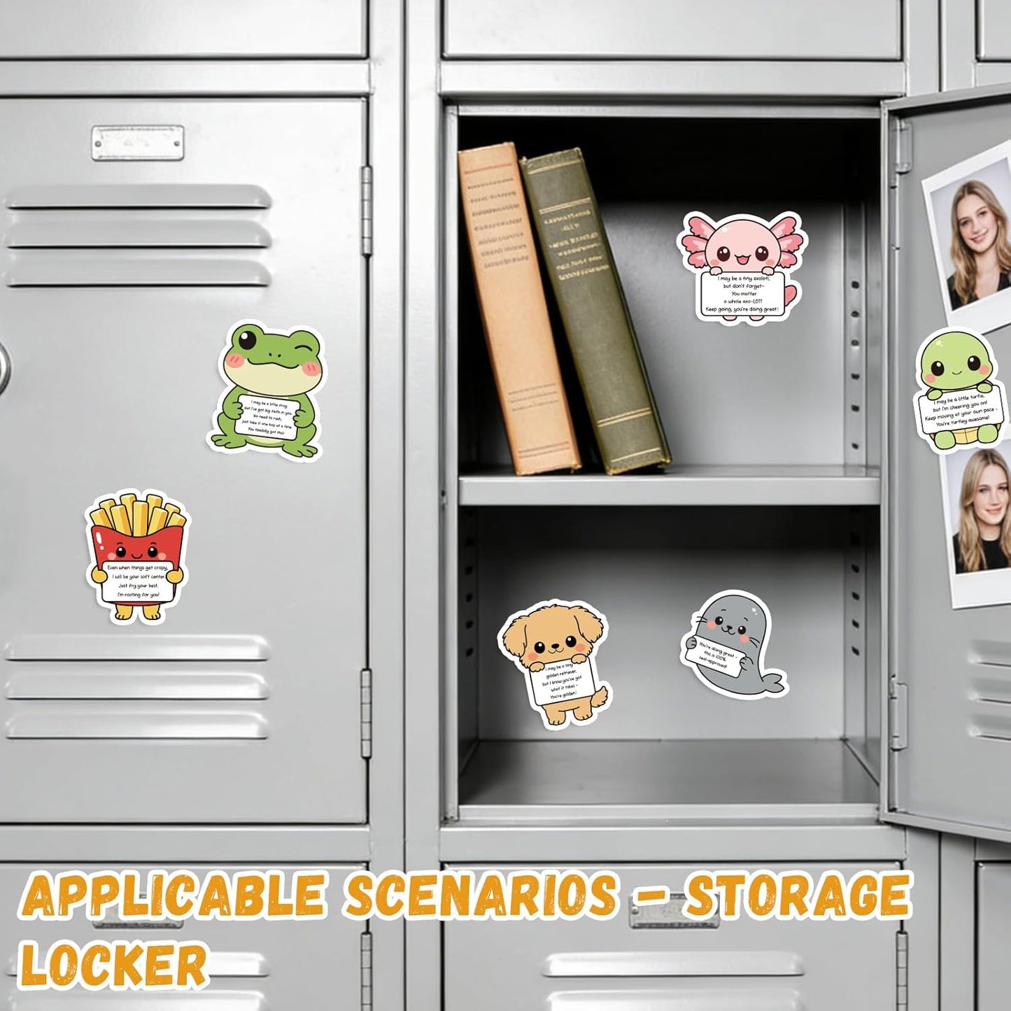 16pcs Emotional Support Animal Refrigerator Magnets, Funny Cartoon Positive Animal Fridge Decorative Magnets with Encouraging Words for Office Home Locker Whiteboard