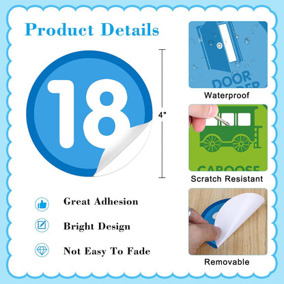 FaCraft Boho Line Up Spots for Classroom Floor - 48Pcs Floor Numbers for Classroom Lining Up Waterproof Number Stickers Markers for Preschool Kindergarten Elementary Back to School Teacher Must Haves