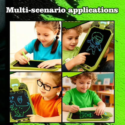 Kids LCD Writing Tablet, 10.5 Inch Colorful Electronic Board Drawing Pad, Electronic Erasable Doodle Tablet for Boys Girls Gifts for Toddler Educational Travel Birthday(Pink)