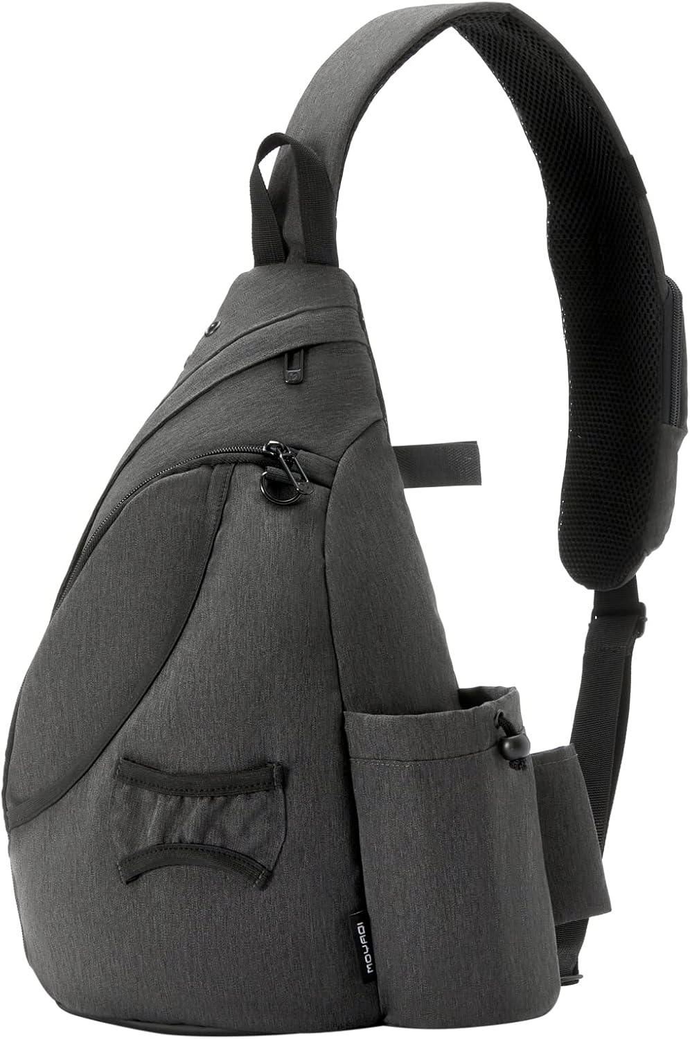 MOYAQI Disc Golf Bag with Retriever Holder and Storage Pockets, Disc Golf Backpack with 8-10 Disc Capacity, Padded Adjustable Strap and Back Panel, Lightweight and Durable