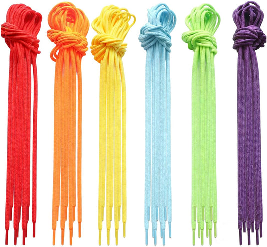 (60 Pack) Colored Threading for Beading, Cords Beading String,Creative Beading Laces for Threading Projects Threading Button and Beads Crafts Making Supplies(6 Colors)