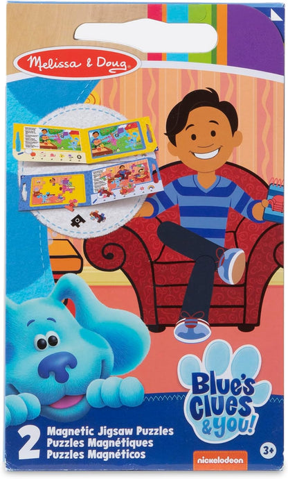 Melissa & Doug Blue's Clues & You! Take-Along Magnetic Jigsaw Puzzles (2 15-Piece Puzzles)