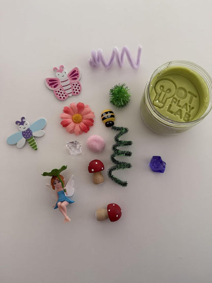 OT Play Lab: Grab'N'Go Sensory Play Dough Jar | Screen-Free Toddler Activity Kit | Fine Motor | All-Natural (Easter Breeze)