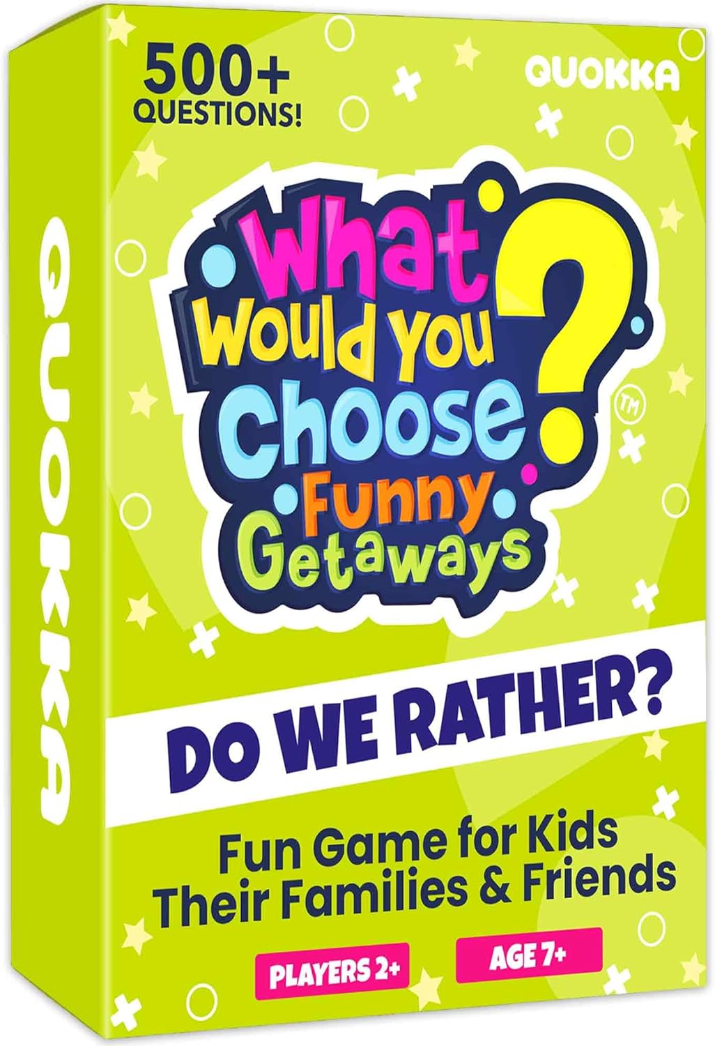 QUOKKA Board Games for Kids 8-12 – Family Games for Kids and Adults – What Would You Choose – 500+ Questions – Original Edition – Fun Card Game for Family Night