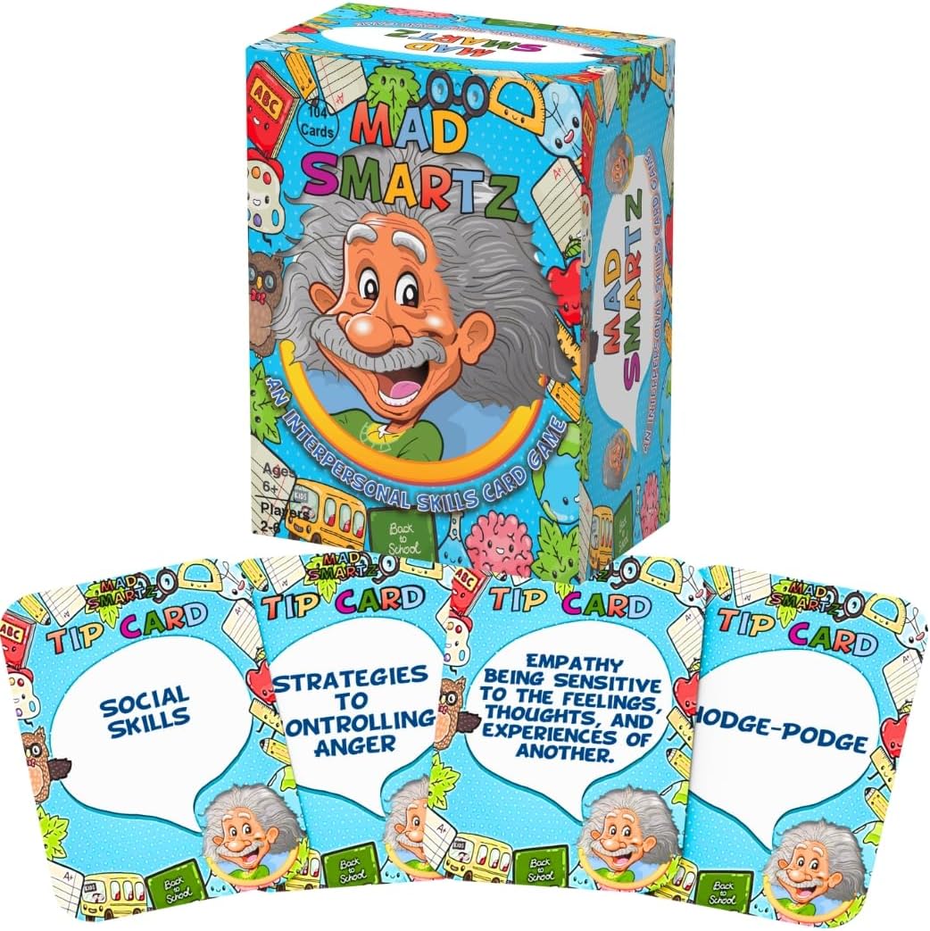 Thought-Spot Mad Smartz Anger Management & Social Skills Game for Kids & Teens | Impulse Control & CBT Tool for Emotional Regulation | for Home, School, or Therapy | Autism & ADHD Must-Have