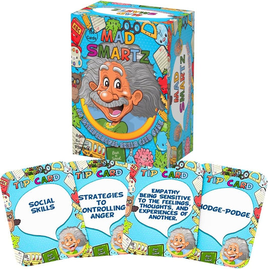 Thought-Spot Mad Smartz Anger Management & Social Skills Game for Kids & Teens | Impulse Control & CBT Tool for Emotional Regulation | for Home, School, or Therapy | Autism & ADHD Must-Have