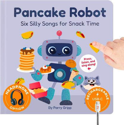 Cali's Books Rock Music Books for Toddlers 1-3 - Singing Button Sound Board Book for 2 Year Old Children, Musical Toddler Rock Songs Toys, 18 Month Interactive Learning Toy, USB-C Rechargeable