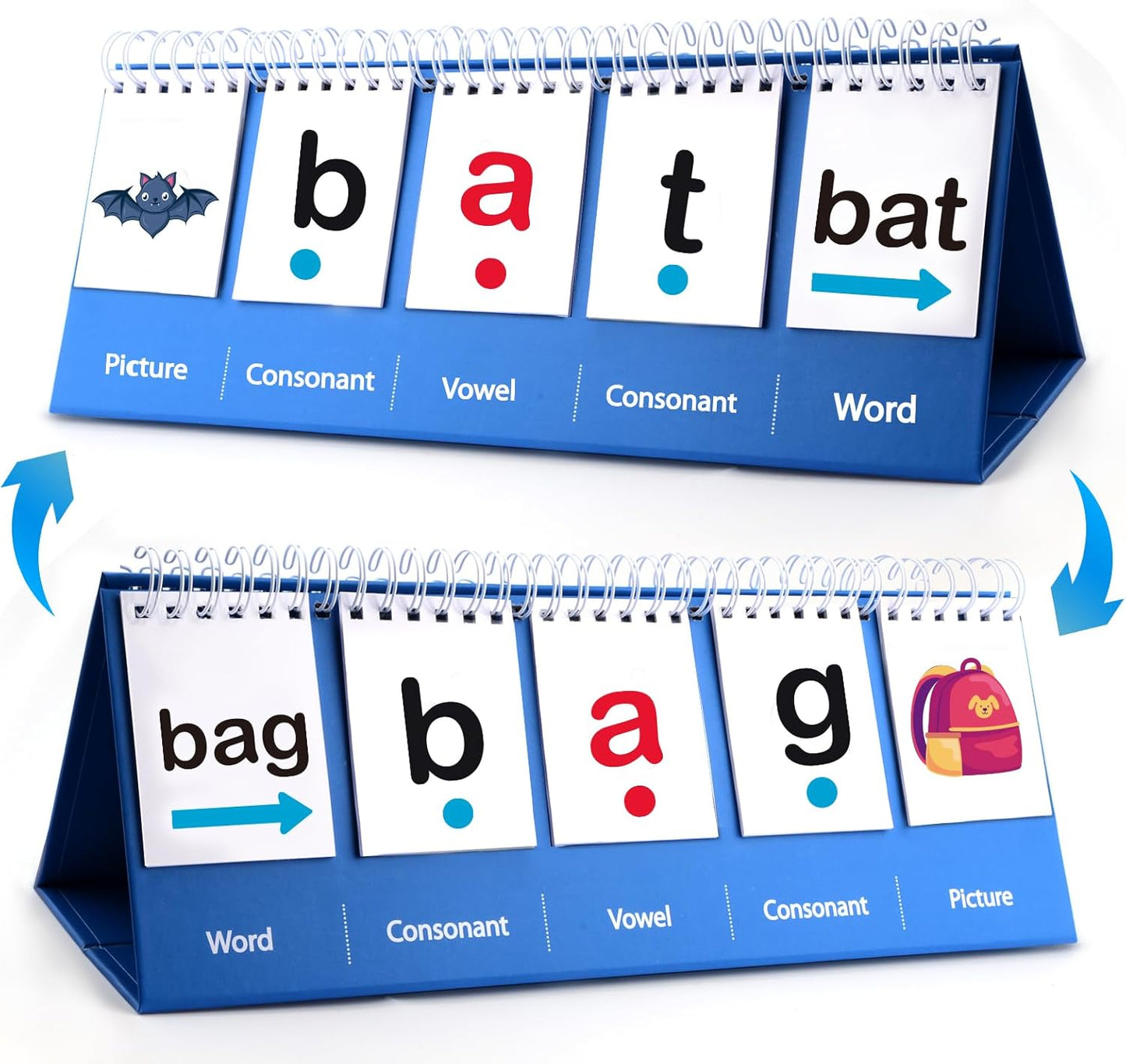 CVC Word Games-Phonics Games Sight Words Flash Cards Kindergarten, Preschool Kindergarten 1st 2nd Grade Classroom Must Haves, Speech Therapy Toys for Toddler, Special Education Toys Spelling Games