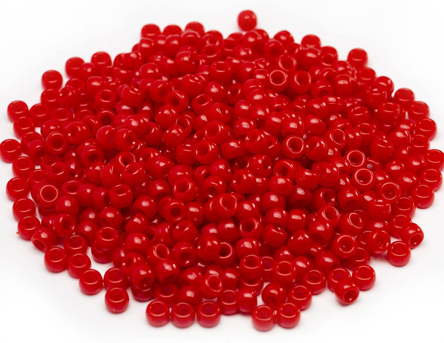 Gxueshan 1000 Pcs Acrylic Black Pony Beads 6x9mm Large Hole Pen Hair Kandi Beads Bulk for Friendship Bracelet Necklace Jewelry Making Earring Braiding Kit