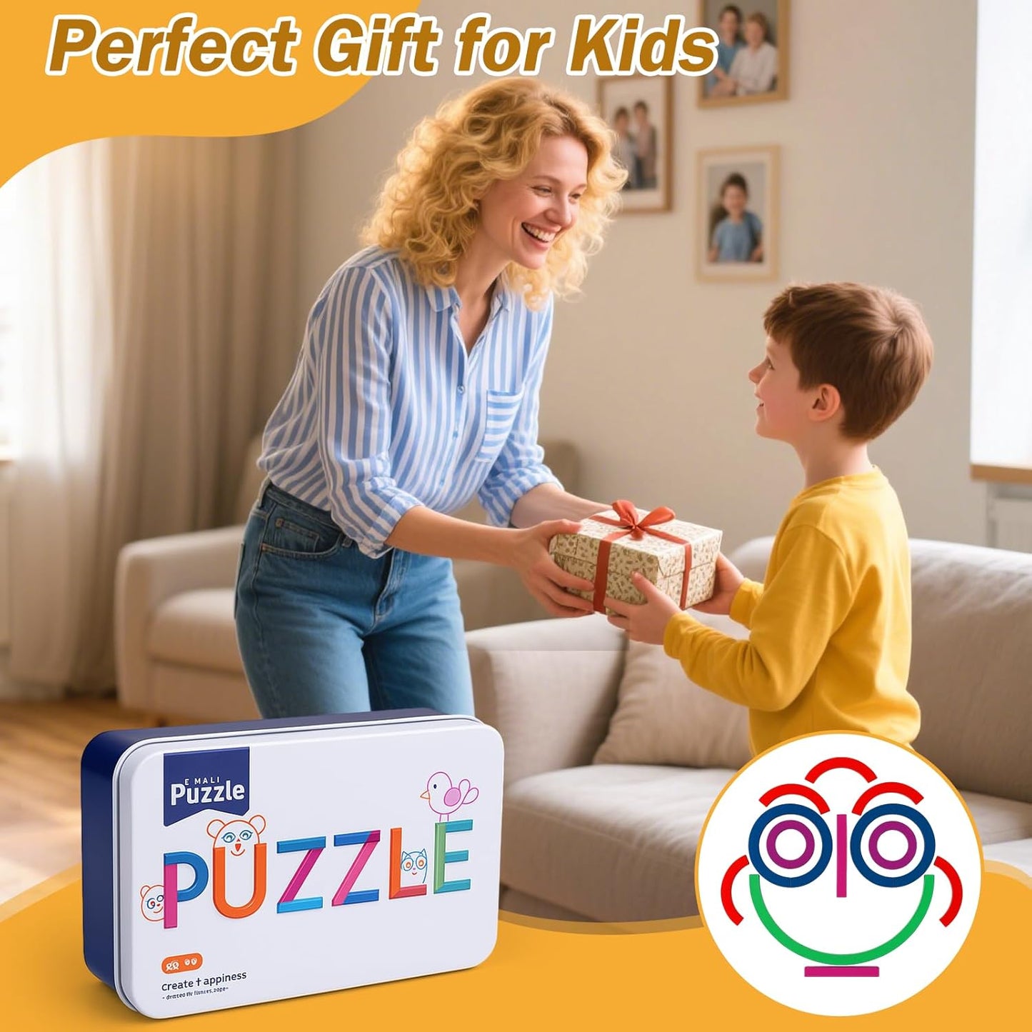 Vodolo Wooden Pattern Blocks Sticks and Rings Learning Set,Smart Sticks for Kids 3 4 5 Years Old,Puzzle Stick Building Toys,Montessori Brain Blocks Preschool Toys Learning Resources