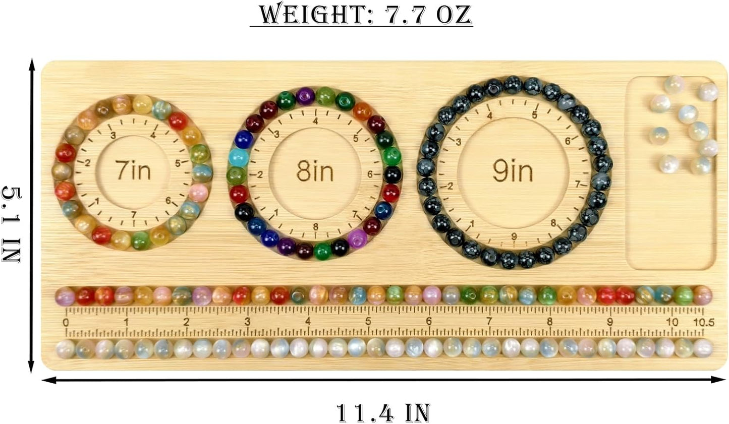 Petoysoso Bead Boards for Jewelry Making, Bamboo Beading Board for Bracelet & Necklace, Jewelry Making Supplies,Bead Tray Supplies