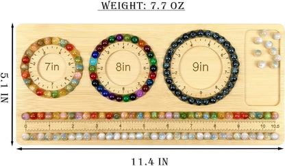 Petoysoso Bead Boards for Jewelry Making, Bamboo Beading Board for Bracelet & Necklace, Jewelry Making Supplies,Bead Tray Supplies
