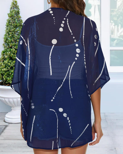 Womens Kimono Cardigans Beach Cover ups Swimwear Puff Sleeve Loose Casual Summer Tops 2026