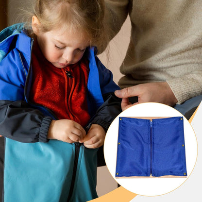 Educational Early Learning Tool Dressing Frame for 2-8 Years Old Learn to Dress Practice Skills Development Toy, Zipper