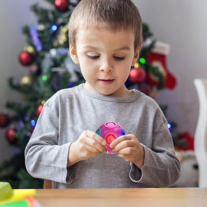 Vdealen Magic Rainbow Puzzle Ball, Fidget Ball Puzzle Brain Teaser Fidget Toy for Boys & Girls- Birthday Party Valentines Easter Christmas Stocking Stuffers for Kids Teen & Adults-2 Pack