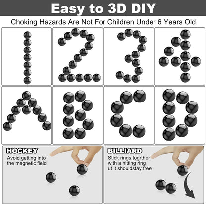 21Pcs Magnet Rainbow Ball Fidget Toy, DIY Hematite Stones Toys for Adults, Science Kit for Anxiety Relief, Magnetic Rattle Snake Birthday Easter Gift Egg Filler Stuffer Party Favors