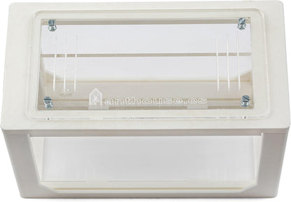 Anthouse.ES - 3D Aquarium-Style Natural Ant Farm - Sand Ant Farm - Complete Kit with Sand and Accessories - Starter Model 20x10x10 cm - Grey Color