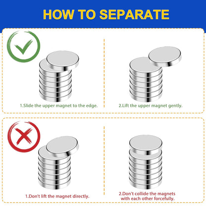 320Pcs Small Neodymium Magnets, 6x2mm Small Rare Earth Magnet Mini Magnets for Whiteboard, Office, School, STEM Measurement Kit, 3D Printing,Science Experiments