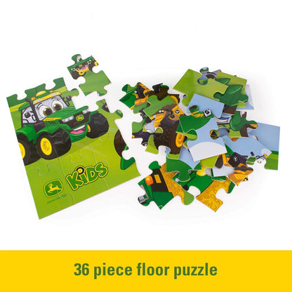 John Deere Kids Floor Puzzle - Large Kids Puzzles - John Deere Tractor Toys - Ages 3 and Up - 3" x 2" - 36 Pieces
