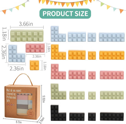 Soft Building Blocks for Toddlers, Large Building Blocks Stacking Blocks for Babies 6 Months and Up Stem Toddler Gifts, Teething Toys, 40 PCS