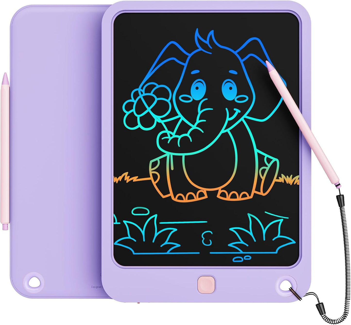 LCD Writing Tablet 10 Inch, Toys for 3 4 5 6 7 8 9 10 Year Old Boys Girls, Colorful Doodle Board Drawing Tablet, Gift for Boys Toddlers Age 3-12 Years, Memo Board, Drawing Pads with Lanyard(Blue)