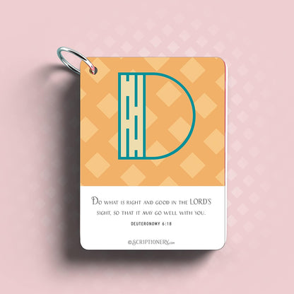 ABC Bible Verse Cards for Kids - Scripture Memory Flash Cards - Alphabet Bible Verses to Memorize A to Z - Christian Homeschool and Sunday School Gift - Scriptionery