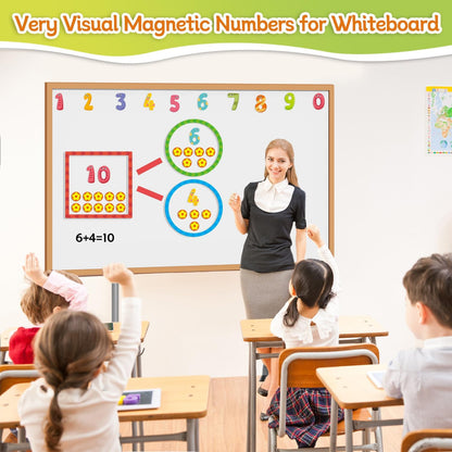 97 PCS Magnetic Numbers for Whiteboard, Math Manipulatives Kindergarten 1st Grade, Math Games for Kids, Magnetic Number Line, Math Counters & Ten Frames Set, Addition and Subtraction Games