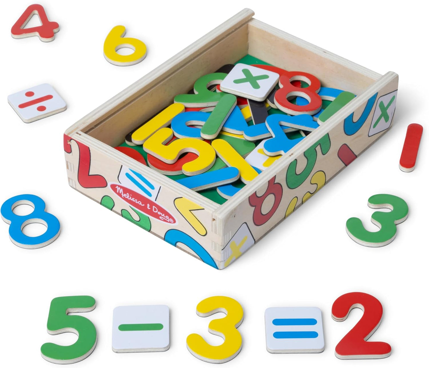 Melissa & Doug Deluxe Magnetic Letters and Numbers Set – 89 Wooden Alphabet Magnets & Numbers, Educational Learning Toys for Preschool Kids Ages 3+