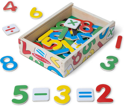 Melissa & Doug 52 Wooden Alphabet Magnets in a Box - Uppercase and Lowercase Letters
