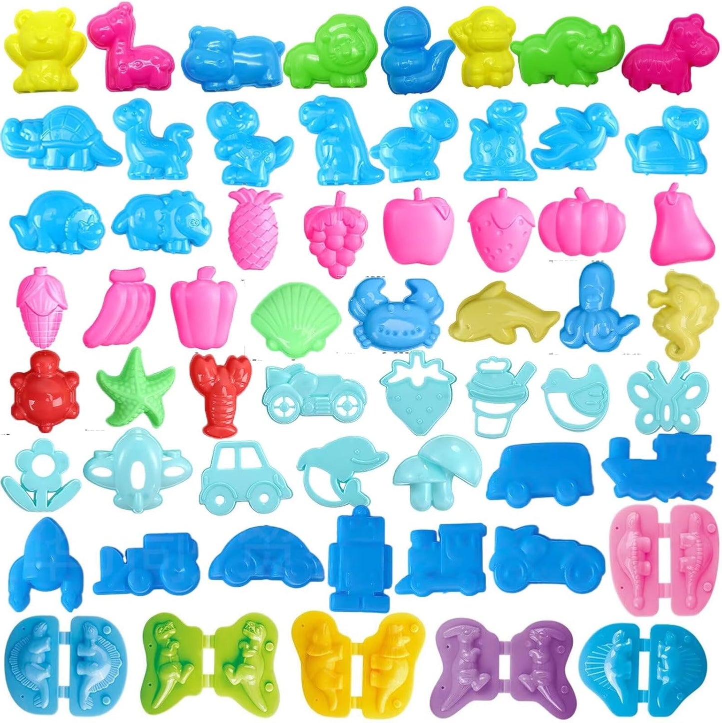 Unleash Creativity with 6 Unique Dino Molds Dough Toys Dough Accessories Set.Ideal as a Gift for Kids Aged 3-4-8 Years