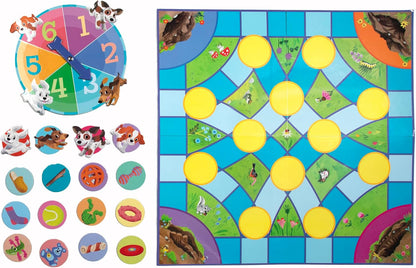 eeBoo Build a Robot Spinner Game - Award Winning Number Matching Robot Building Game, Screen-Free Fun for 2-4 Players, Kids Ages 3 and up