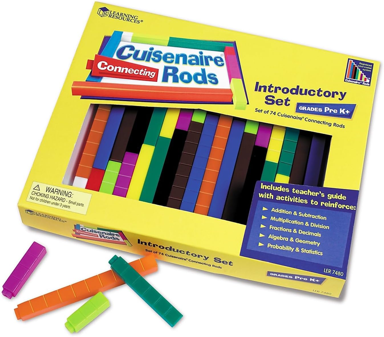 Learning Resources Connecting Cuisenaire Rods Introductory Set