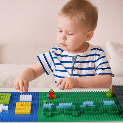Building Blocks Baseplates Classic Baseplates, Double-Sided Design, Stackable, the Underlying is Compatible with the Block, 100% Compatible with Major Brands 10" x 10"