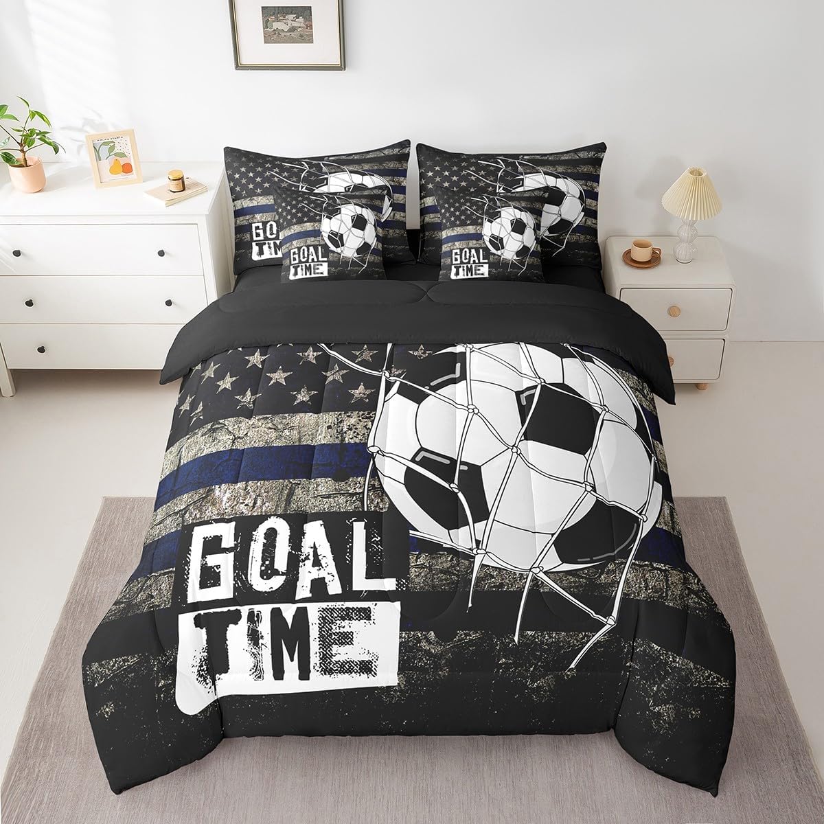 Erosebridal Chemistry Comforter Set with Sheets Full Size Periodic Table of Elements Bed in A Bag 7 Piece Science Chemistry Lovers Bedding Set for Kids Boys Children Bedroom Modern Black Bed Sets