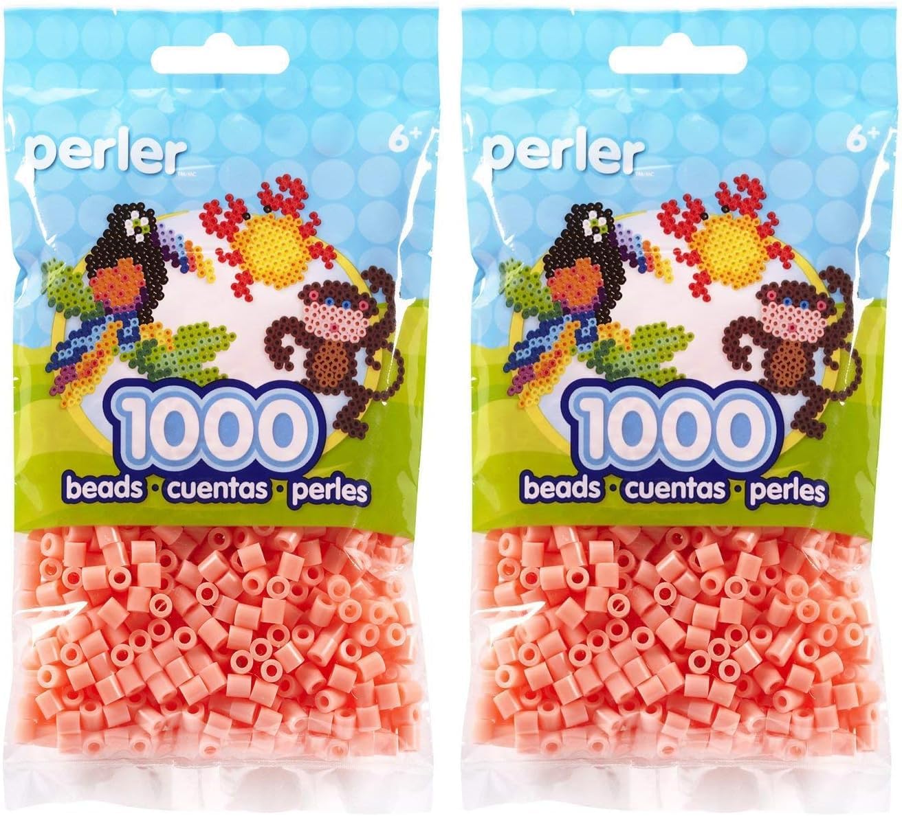 Perler Toothpaste Green Beads for Kids Crafts, 1000 pcs
