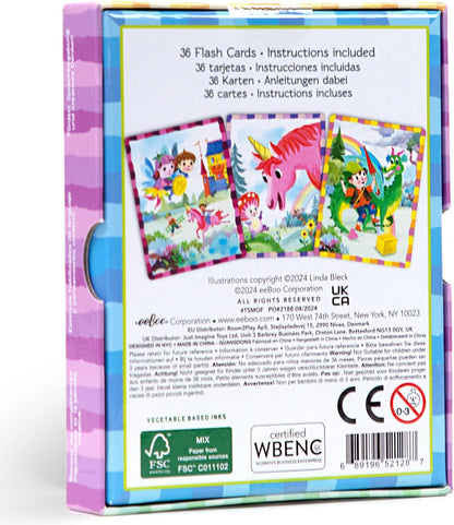 eeBoo: Mystery in The Forest Create a Story Pre-Literacy Cards, 36 Cards with Colorful Characters, Encourages Imagination, for Ages 3 and up