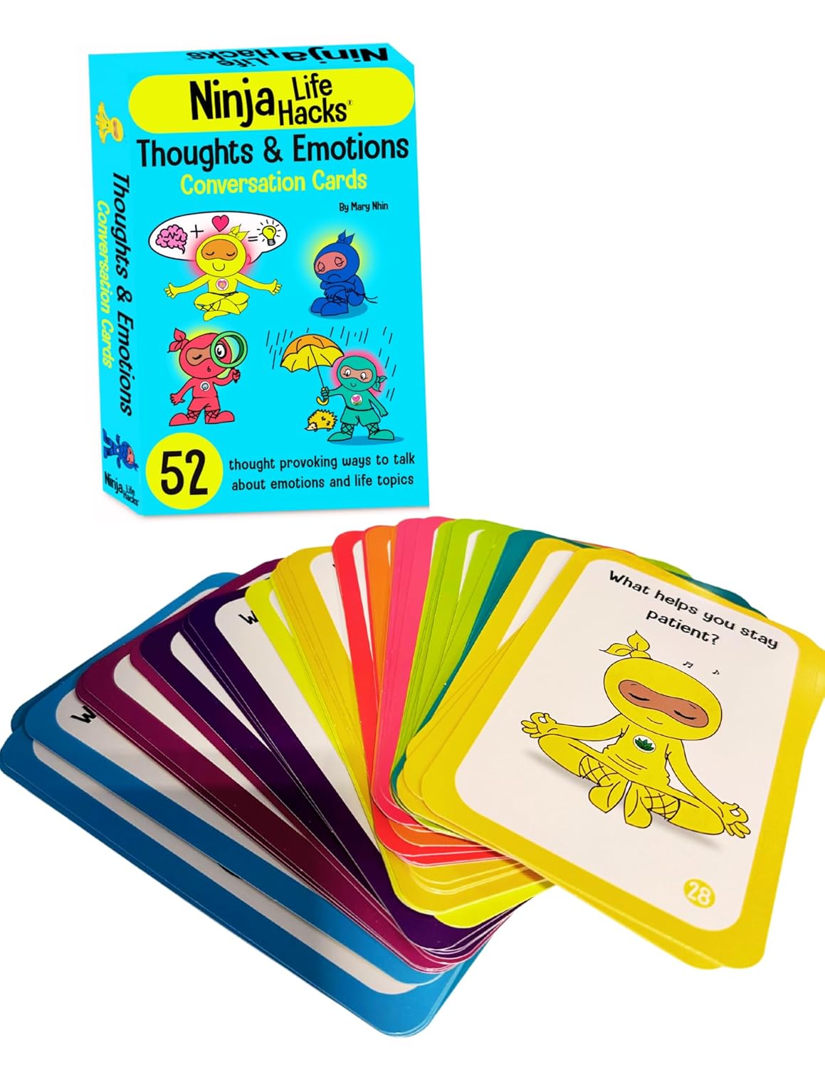 Ninja Life Hacks Thoughts and Emotions Conversation Cards: (Children's Card Games Books, Social Skills Activities for Kids)